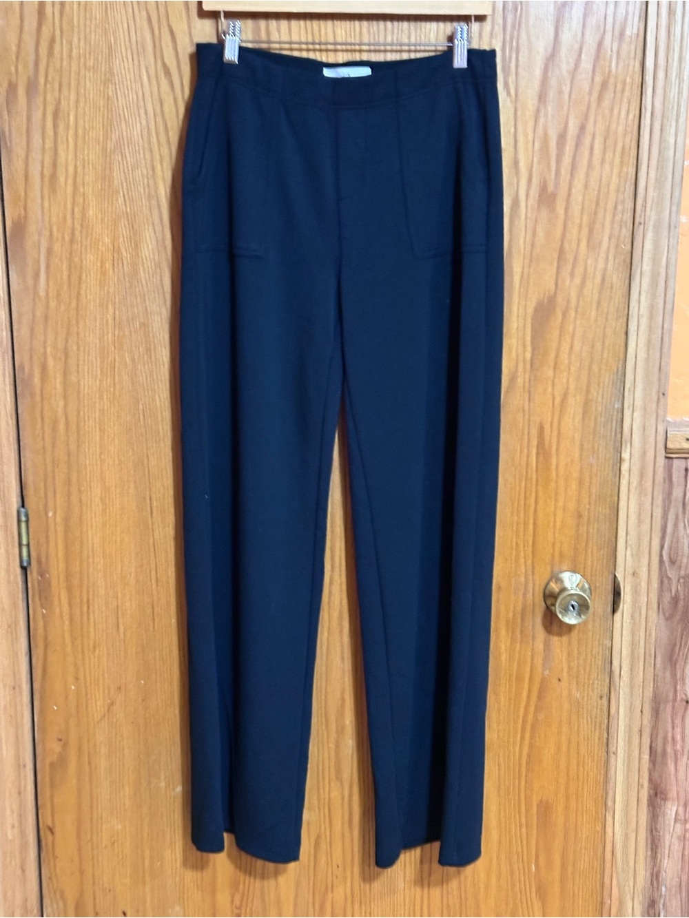 Thread & Supply Black Straight-Leg Trousers Sz large